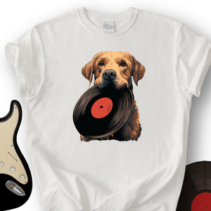 Golden Retriever Vinyl T-Shirt