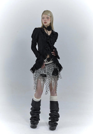 Goth Asymmetric Blouse