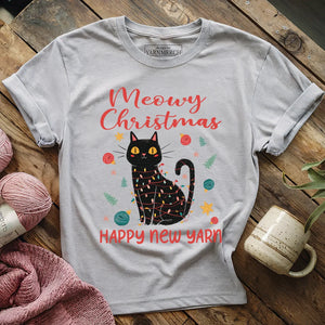 Meowy Christmas T-shirt