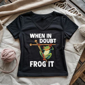 Frog It Lady V-neck