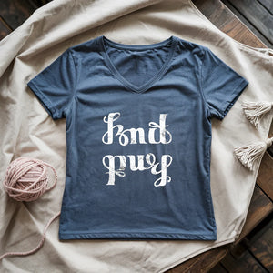 Knit Purl Lady V-neck