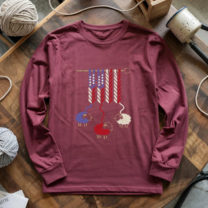 America Wool Long Sleeve T-shirt