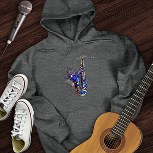 Blue Jazz Sax Hoodie