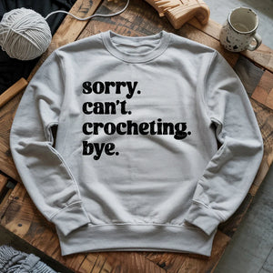 Crocheting. Bye Sweatshirt