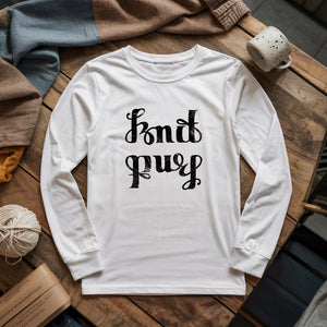 Knit Purl Long Sleeve T-shirt