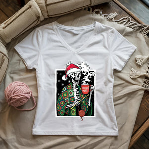 Merry Crochet Lady V-neck