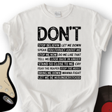 Don't T-Shirt