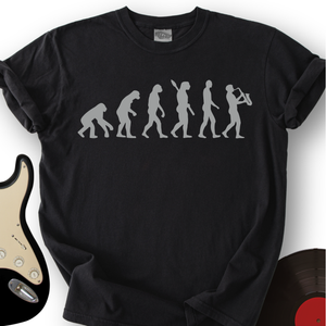 Evolution of Sax Musician T-Shirt