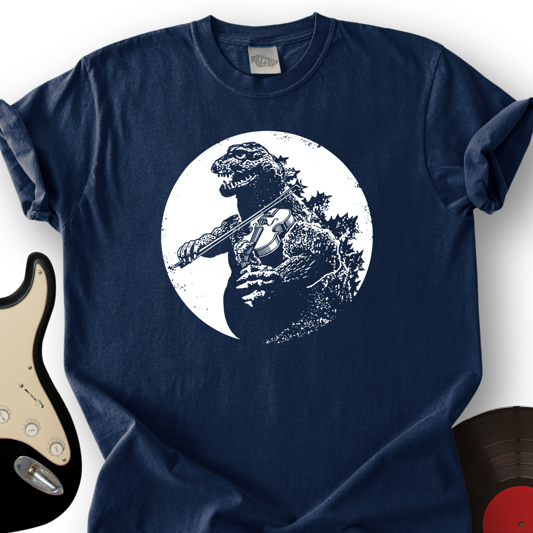 Dinosaur Playing Violin T-Shirt