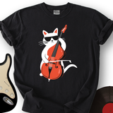 Cat Playing Cello T-Shirt
