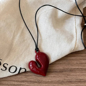 Abstract Heart Necklace