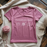 My Needs Are Simple Lady V-neck