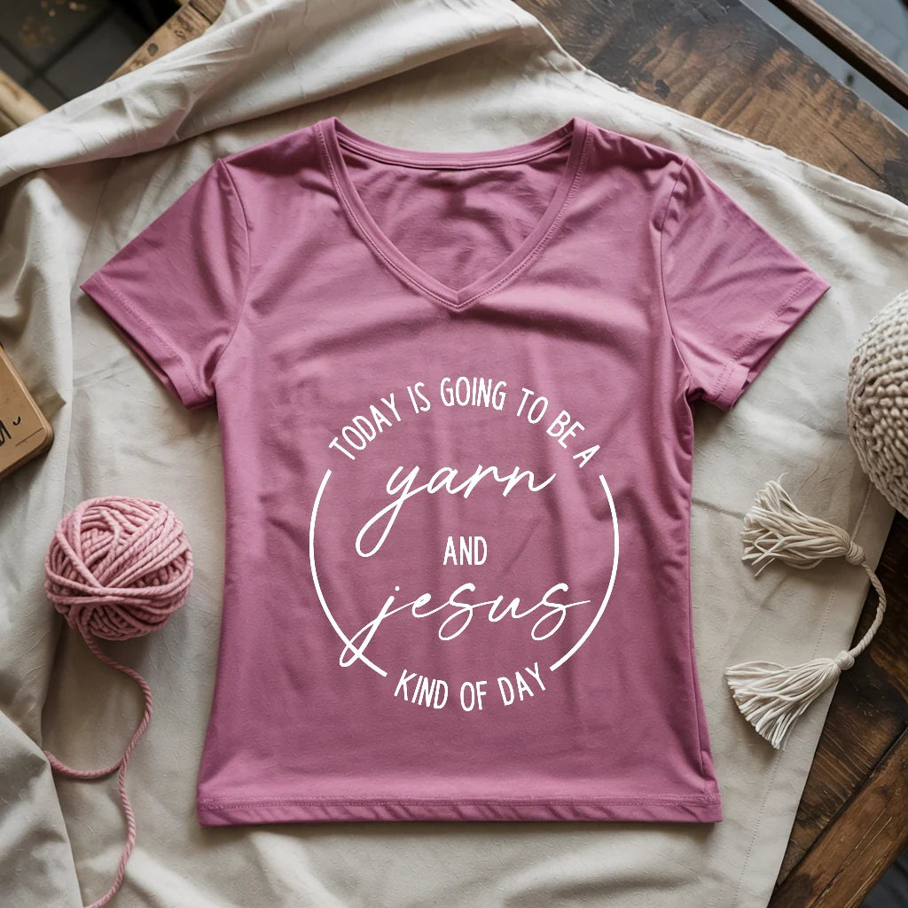 Yarn & Jesus Lady V-neck