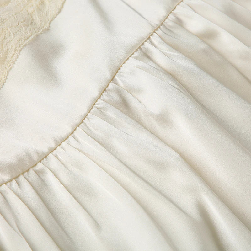 Coquette Split Front Lace Top