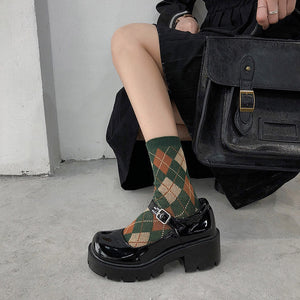 Cozy Days Argyle Socks