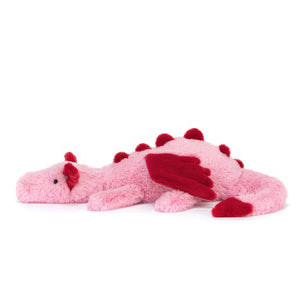 Pink Heart Dragon Plush Toy