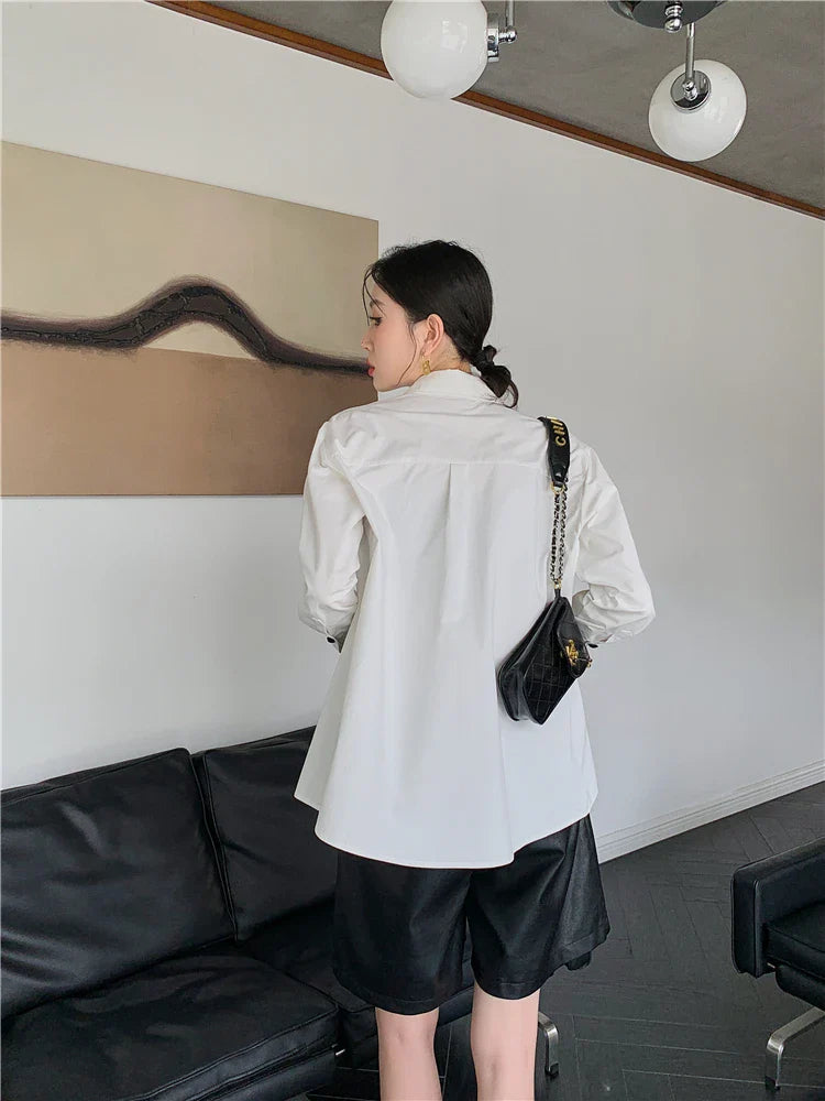 Heart Patch Button-Up Shirt