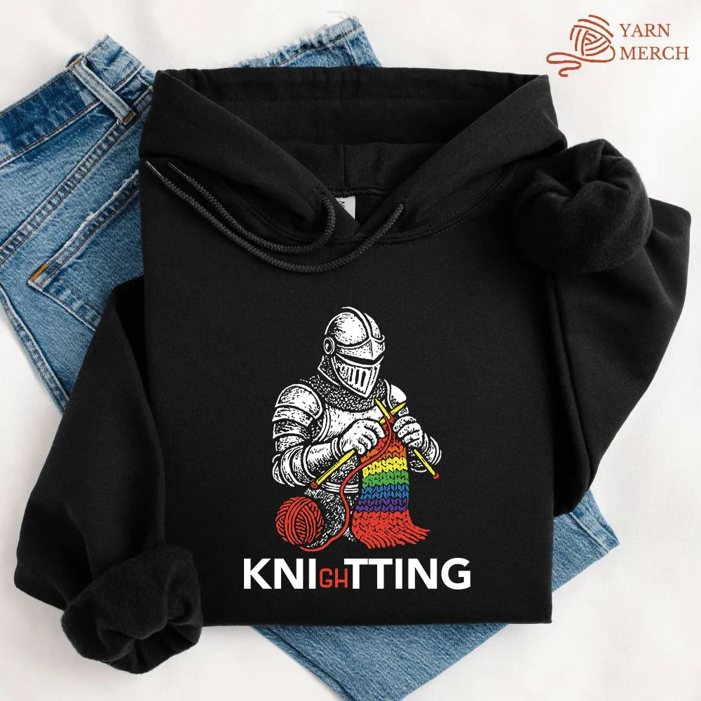 Knight Knitting Hoodie