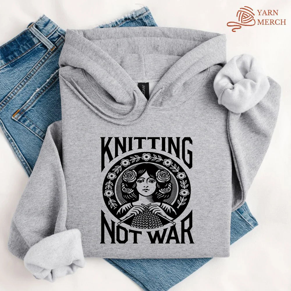 Knitting Not War Hoodie