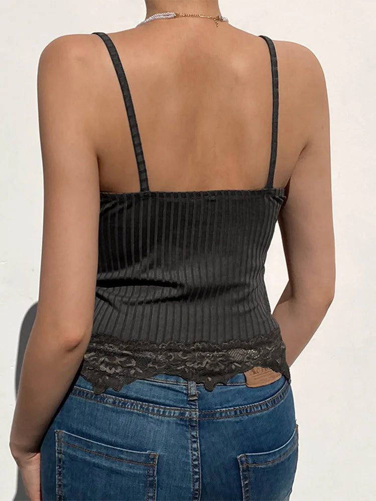 Lace Trim Cami Top