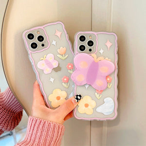 Purple Butterfly iPhone Case