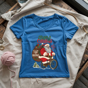 Ho Ho Hooked Lady V-neck