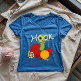 Hook Worm Lady V-neck