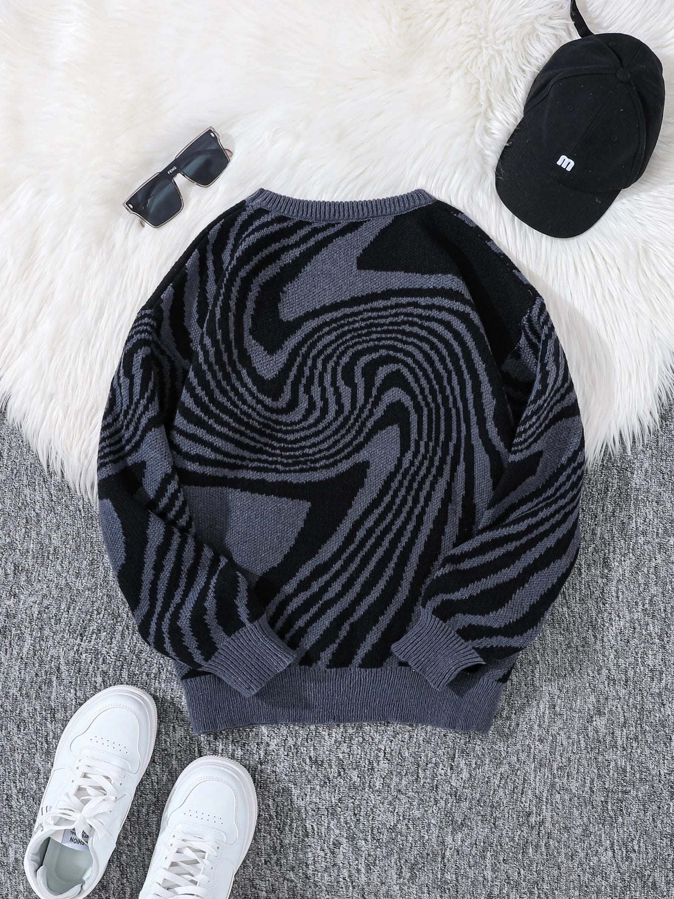 Spiral Pullover Sweater