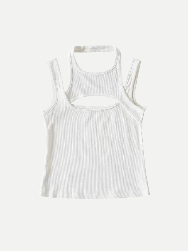Sporty Asymmetric Tank Top