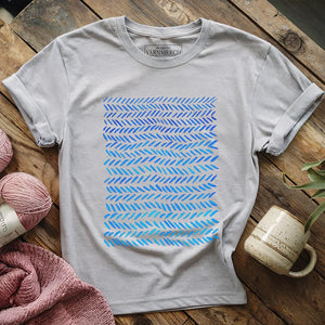Watercolor knitting pattern T-shirt