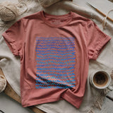 Watercolor knitting pattern T-shirt