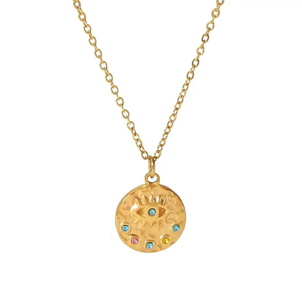 Cosmic Energy Coin Necklace