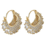 Young & Single Rhinestone Hoops