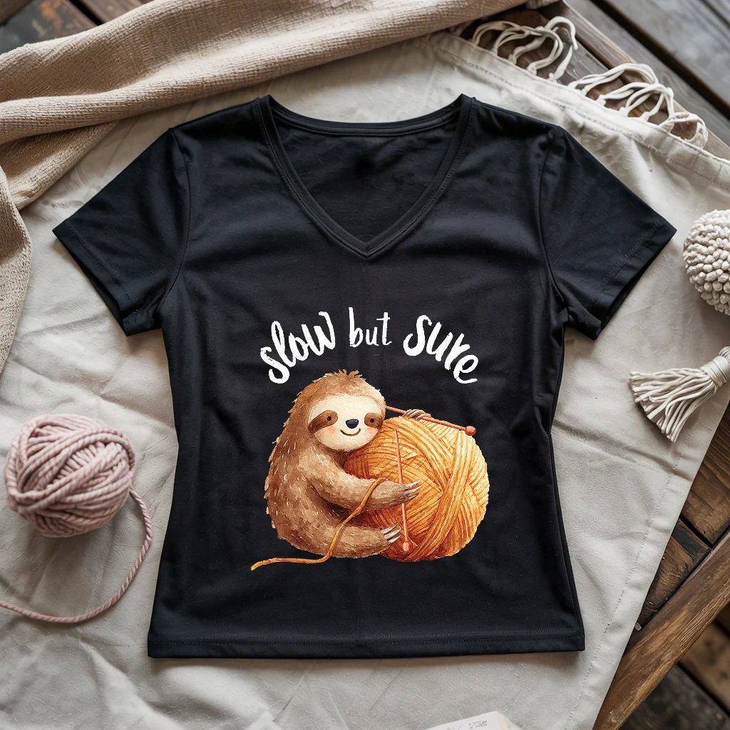 Slow But Sure Lady V-neck