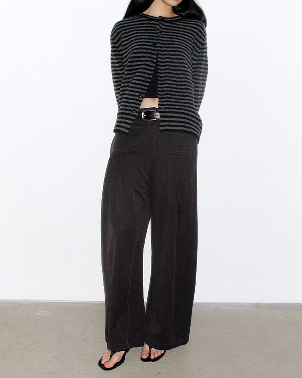 Emo Phase Striped Button-Up Cardigan