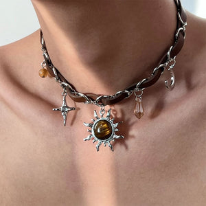 Black Star Charm Choker