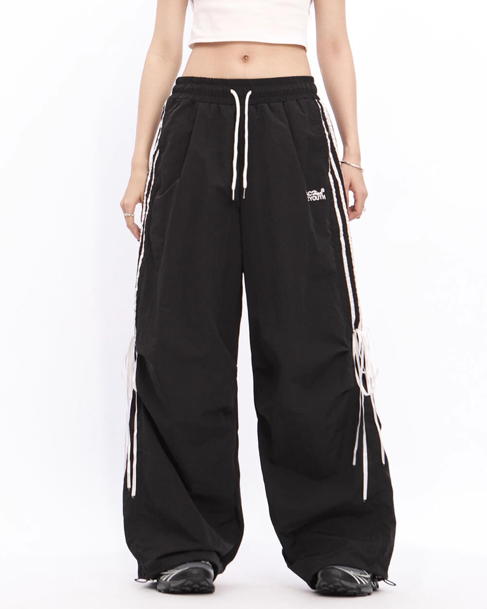 Blokette Side Stripe Wide-Leg Trousers