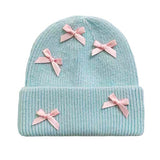 Soft Girl Bows Beanie Hat