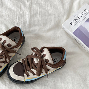 Chocolate Wave Skater Sneakers