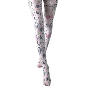 Butterfly Print Tights