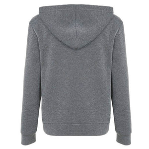 Chain Skeleton Print Grunge Hoodie