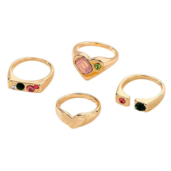 Charm School Aesthetic Ring Set