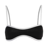 Minimalist Aesthetic Contrast Top