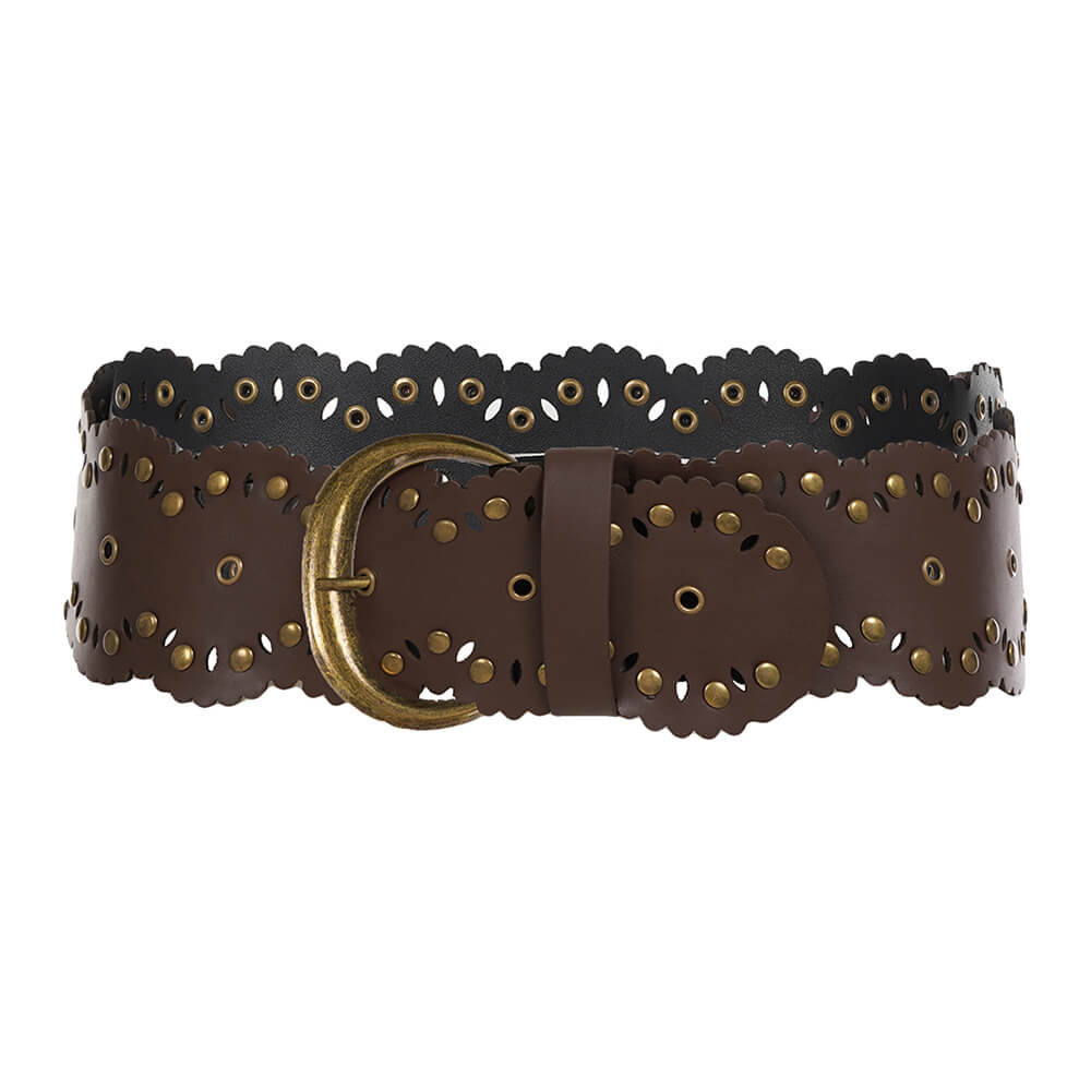 Cottagecore Scalloped Wide Belt