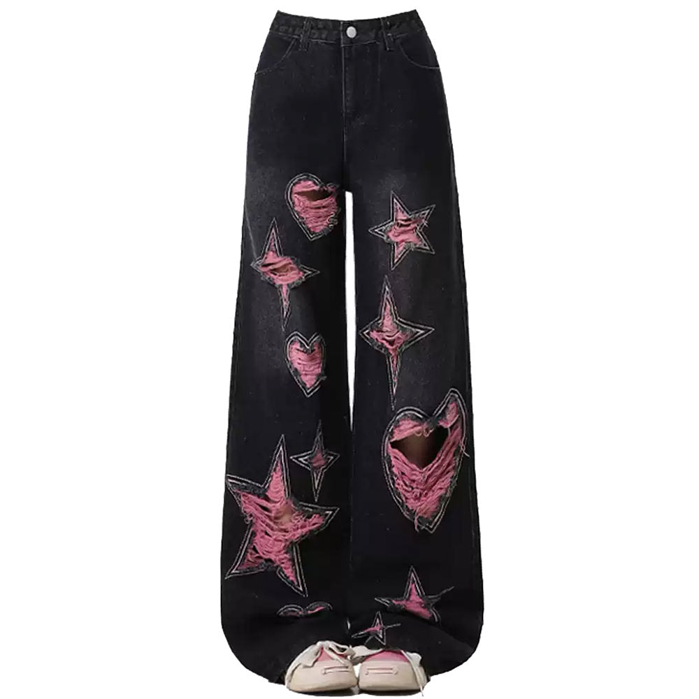 Emo Phase Wide-Leg Jeans