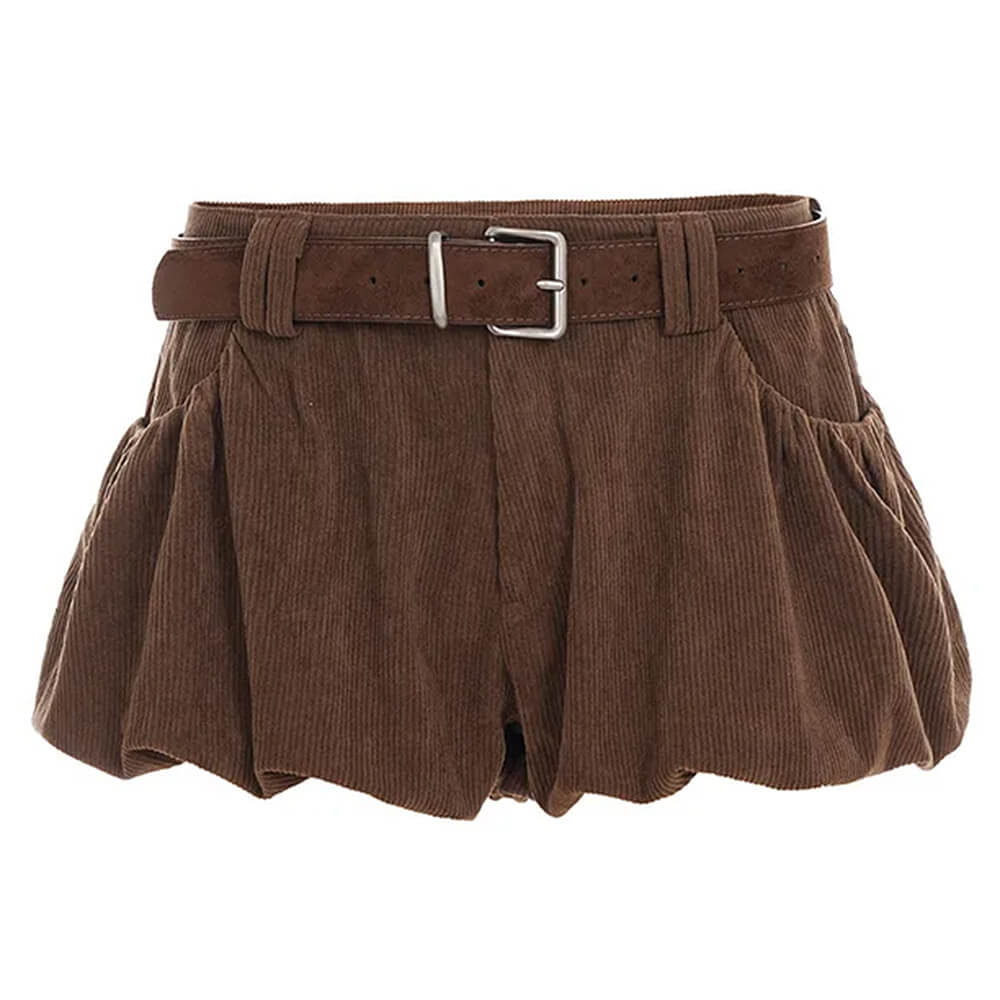 Espresso Days Corduroy Skirt