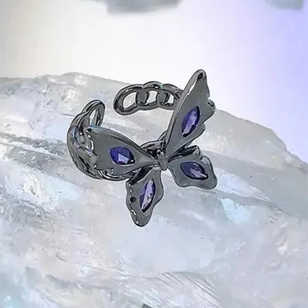 Fairy Grunge Butterfly Ring