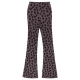 Indie Aesthetic Floral Flare Trousers