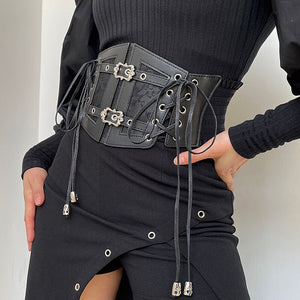 Gothic Aesthetic Leather Corset
