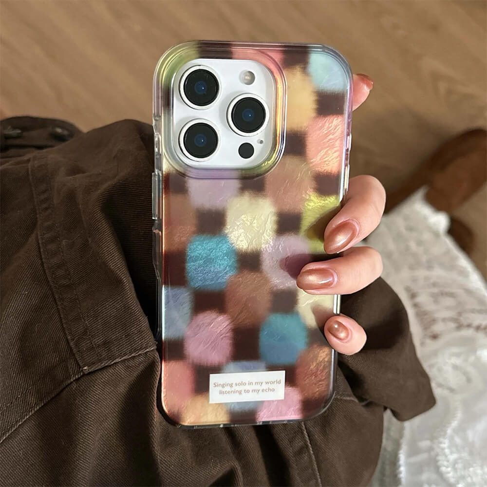 Grandma Aesthetic Patchwork iPhone Case